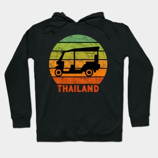 Thailand Tuk Tuk On A Rainbow Of Colors Hoodie